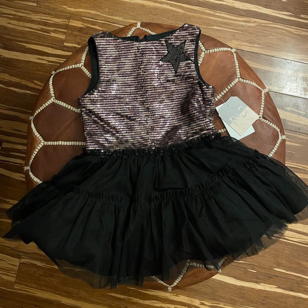 Ballerina Dress Leopard Print Sequin 2T